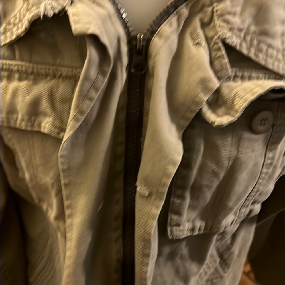 Arizona Jean Company Tan Jean Jacket Relaxed Fit - Picture 2 of 5